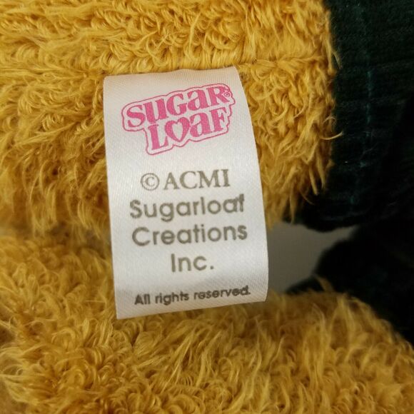 Sugar Loaf Teddy Bear 17" Plush Shamrocks Clovers Good Luck Overalls St Patty's - Picture 5 of 7